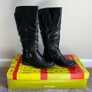 BareTraps Black Knee High Boots Size 8